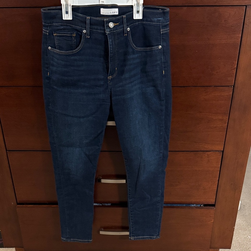LOFT Dark Blue Skinny Jeans